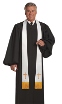 Pulpit Clergy Robe Geneva Black