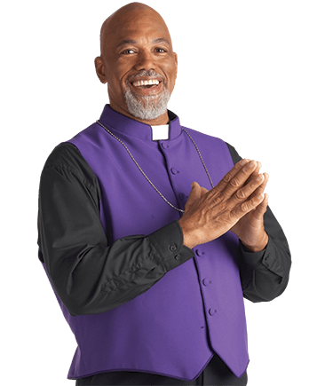 Purple Clergy Vest