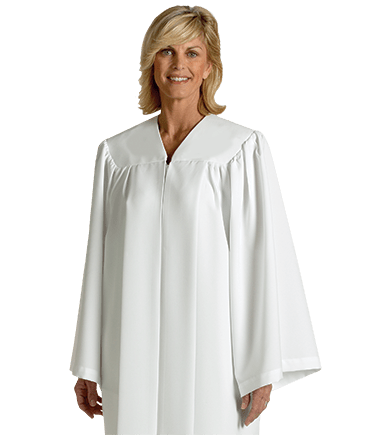 White Baptismal Robe for Candidates