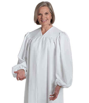 White Baptismal Robe for Men and Women
