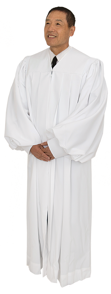 White Clergy Pulpit Robe Plymouth