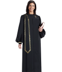 Women's Black Evangelist Clergy Robe with Stole