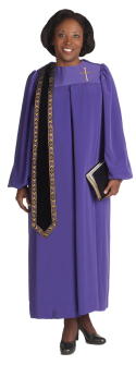 Womens Purple Clergy Robe