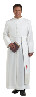 white clergy bishop cassock