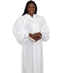 Women's Plain White Pulpit Robe