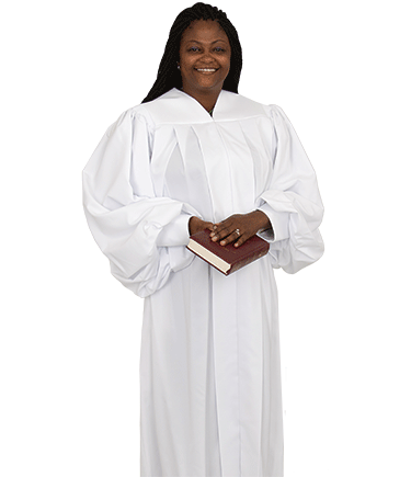 Women's Plain White Pulpit Robe