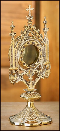 monstrance and reliquaries