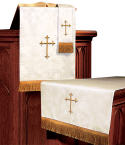 Church Altar Parament Set Ivory Brocade
