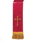 Church Bible Marker Red Brocade