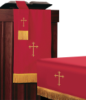 Reversible Church Altar Parament Set Red White-Lightweight