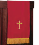 Reversible Church Lectern Pulpit Scarf Red White