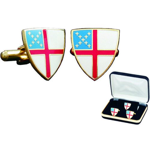 Episcopal Shield Cufflink Set