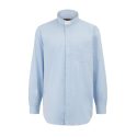 Light Blue Gingham Checkered Clergy Shirt Short Sleeve