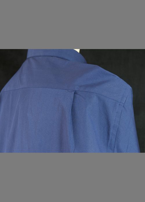 Dark Blue Cotton Men's Tab Collar Clergy Shirt