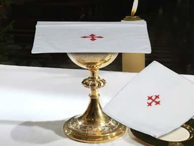 Red Cross Cotton Altar Linens-Pkg of 3