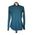 Women’s Cotton Clergy Blouse – Teal