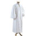 Black Clergy Robe with White Brocade Panels
