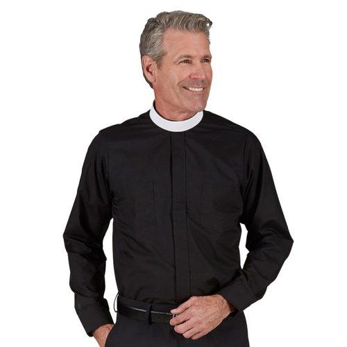 Mens Neckband Clergy Shirt RJ Toomey