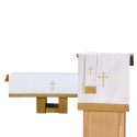 3 pc Reversible Church Parament set White Red