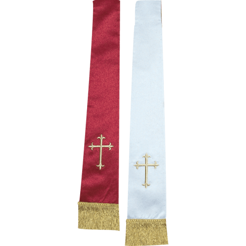 Evangelical Reversible Stole – Red and White