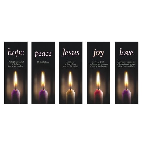Advent Candles X-Stand Church Banners-Set of 5