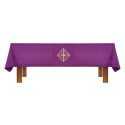 Altar Frontal and Holy Trinity Cross Purple Overlay Cloth