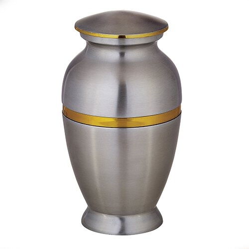 Aluminium Silver Brass Cremation Urn