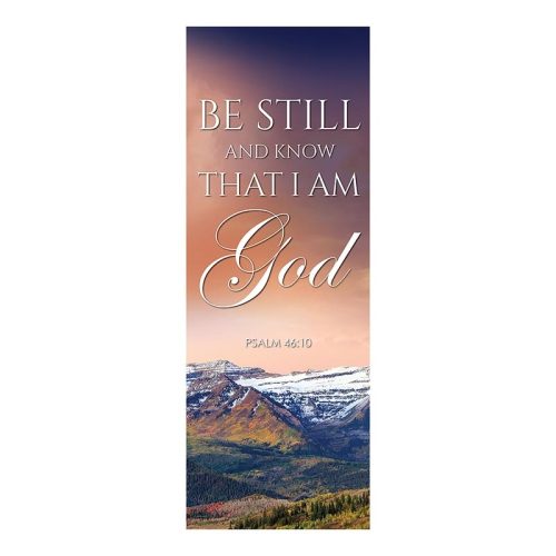 Autumn Landscapes Series Church Banners - Be Still and Know I Am Godt