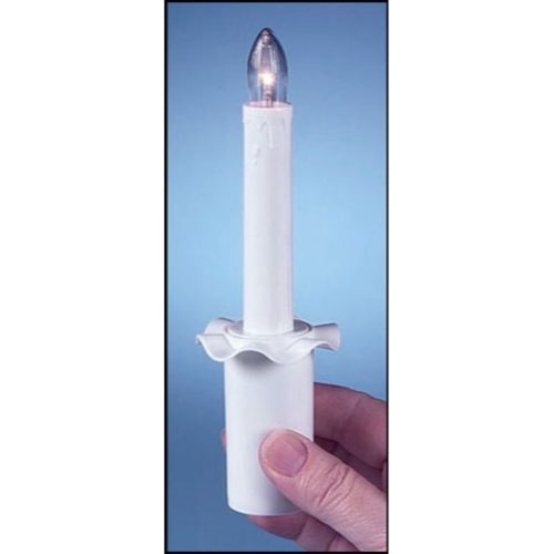 Battery Operated Candlelight Service or Caroler Candle 12 Pkg