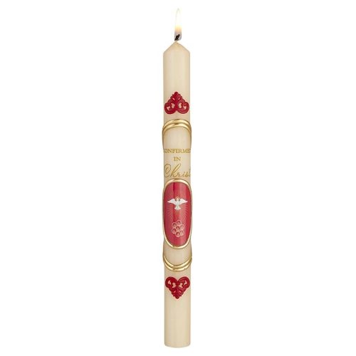 Confirmation Candle Dove Case of 4