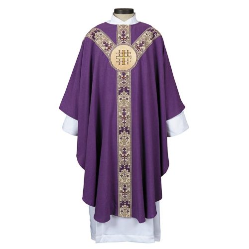 Coronation Collection Semi-Gothic Purple Chasuble