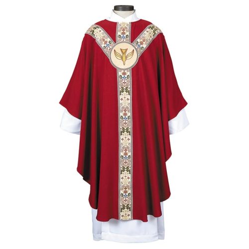 Coronation Collection Semi-Gothic Red Chasuble