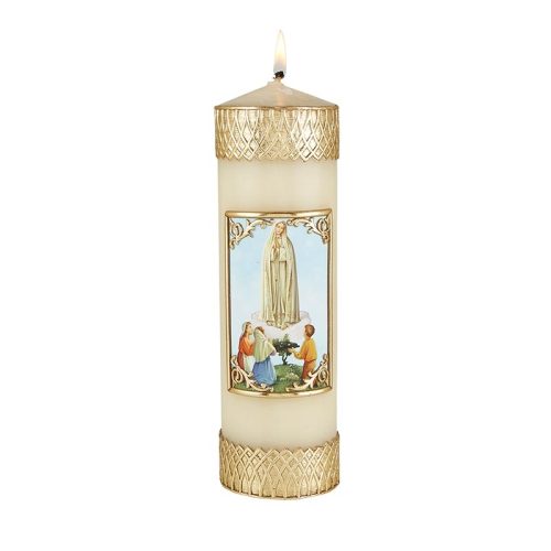 Devotional Candle - Our Lady of Fatima Pkg of 2