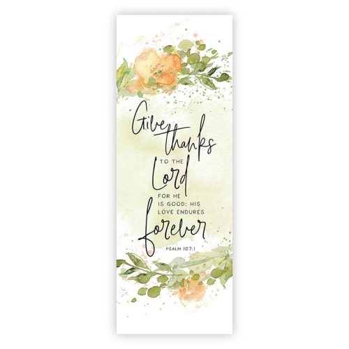 Give Thanks to the Lord For He is Good Church Banner for X-Stand