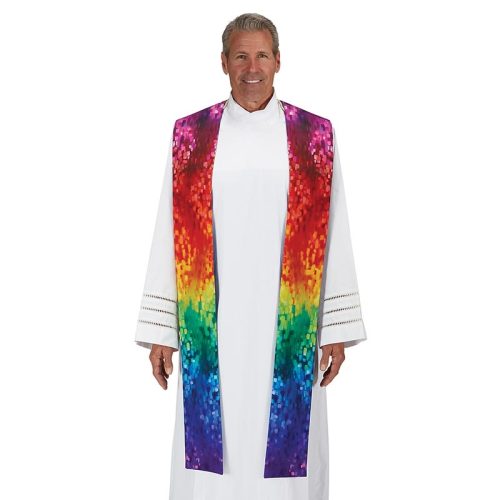 God's Promise Rainbow Clergy Stole