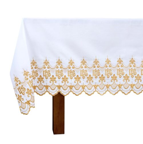 Gold Embroidered IHS Altar Frontal