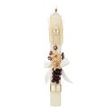 Grapes & Wheat w/ Flowers First Communion Candle Case of 4