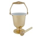 Brass Holy Water Pot and Sprinkler G5383