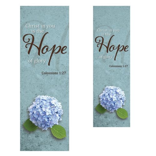 Hope Spring Flower Inspirational Church Banner