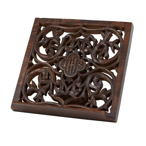 IHS Carved Bible Stand