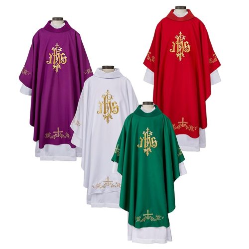 IHS Gothic Chasuble - Set of 4