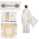 Jacquard Clergy Humeral Veil with Gold Cross