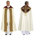 Gold Jacquard Clergy Cope and Humeral Set