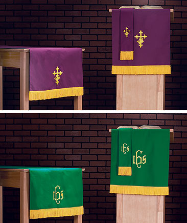 Set of 3 Reversible Paraments: Purple/Green