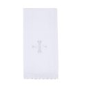 Lace Trim Embroidered Cross Purificator Pkg of 4
