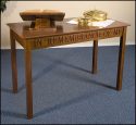 Communion Table This Do In Remembrance of Me Solid Maple