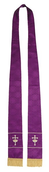 Jacquard Purple Clergy Stole