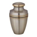 Two Tone Brass Gold Cremation Urn