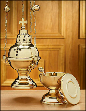 Eastern Rite Censer with 12 Bells and Boat Set