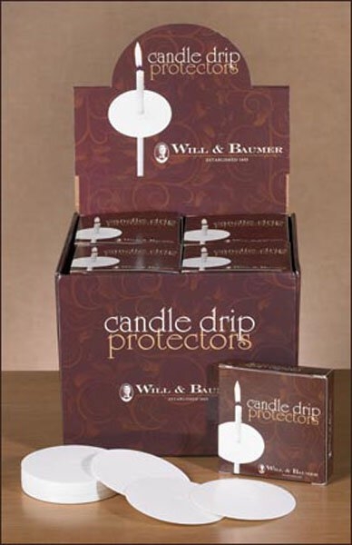 Paper Drip Protectors for Candles